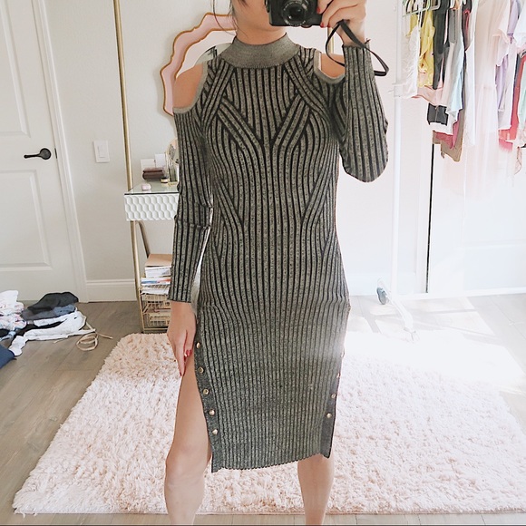 Ribbed Mock Dress Bodycon Dress - Picture 2 of 7